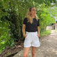 Short broderie anglaise William