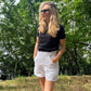 Short broderie anglaise William