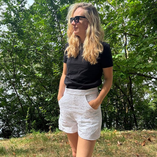 Short broderie anglaise William